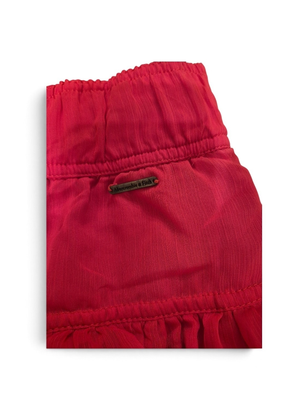 Abercrombie & Fitch Tiered Ruffle Mini Skirt - Hot Pink - Picture 2 of 5